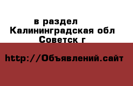  в раздел :  . Калининградская обл.,Советск г.